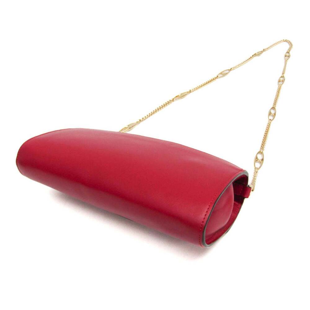GUCCI Authentic Red Leather Shoulder Bag - Picture 2 of 15